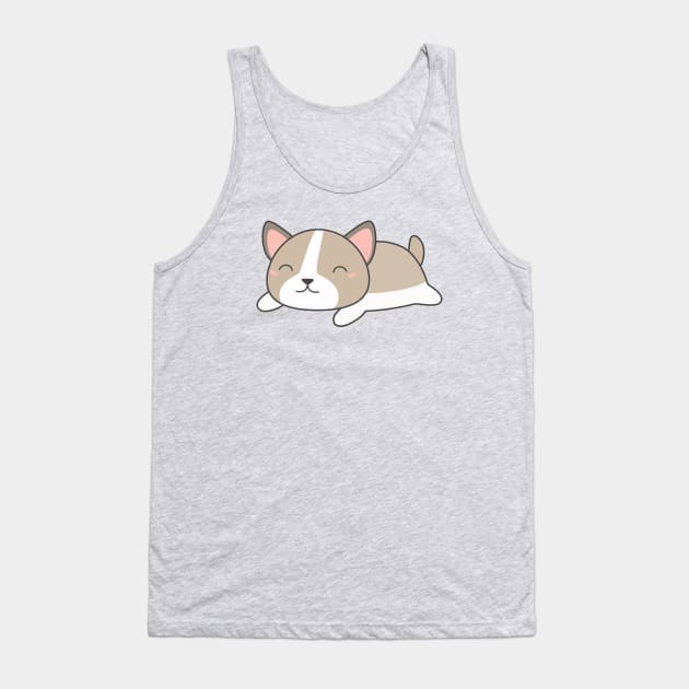 Kawaii and Cute Puppy Dog T-Shirt Tank Top by happinessinatee